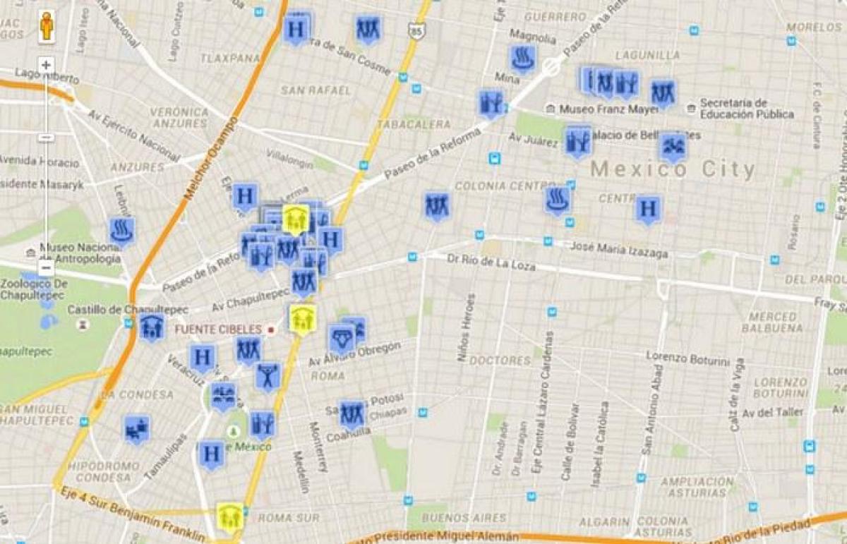 peder-Mexico city na karti 