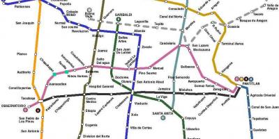 Karta Mexico city bus 