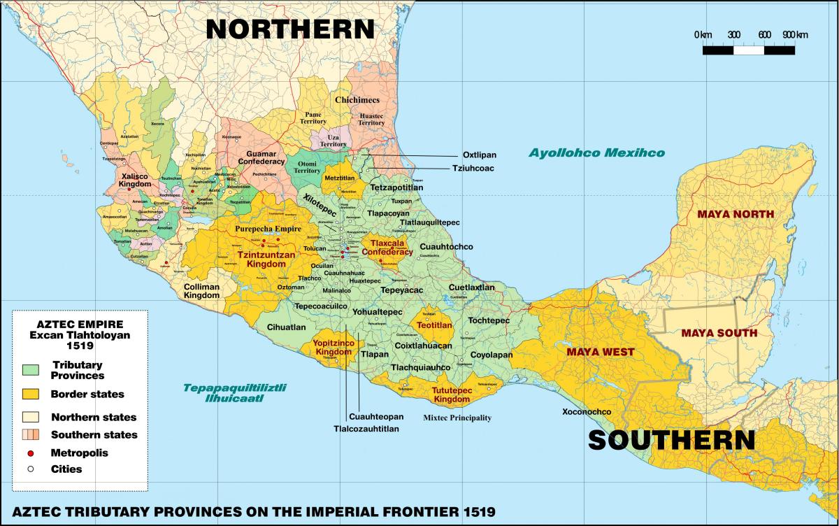 Amerike u Mexico city na karti