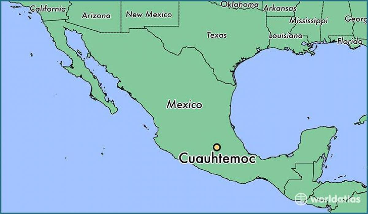 karta Cuauhtemoc Meksiko 