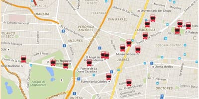 Турибус Mexico city put na karti