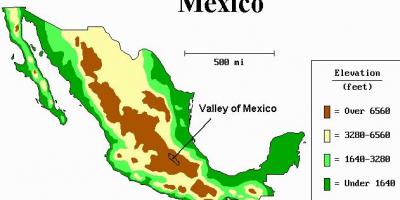 Karta doline Mexico