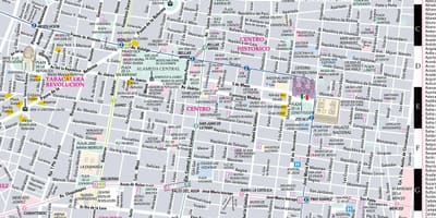 Mapa ulica Mexico 